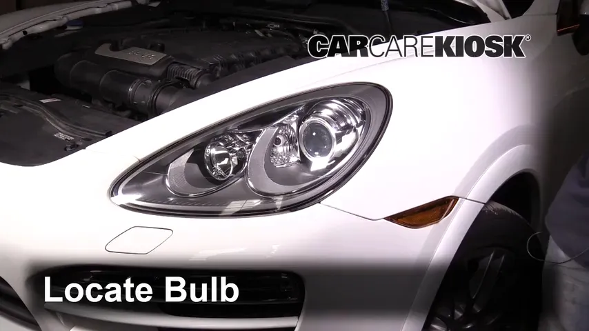 2013 Porsche Cayenne 3.6L V6 Lights Highbeam (replace bulb)